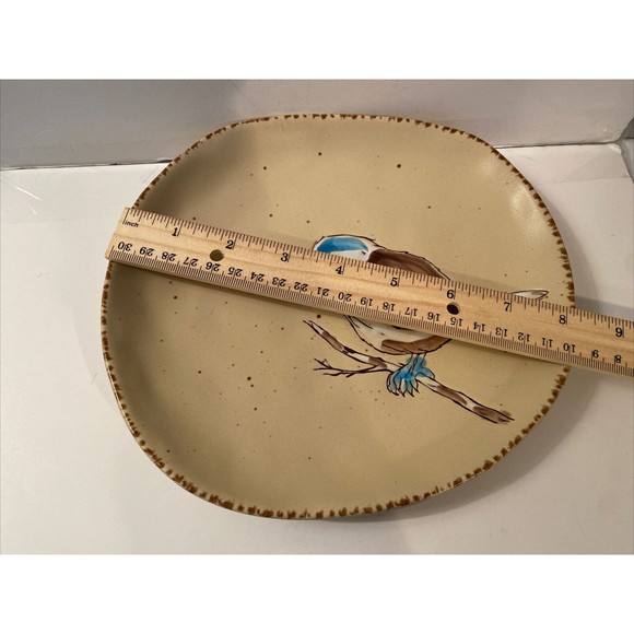 inHomestylez Farmhouse Style Spring Bird Salad Luncheon Plate (1) NEW - Picture 4 of 7